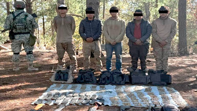 Cinco hombres fueron detenidos en Badiraguato tras un enfrentamiento con el Ejército.