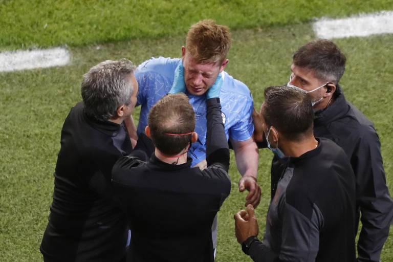 De Bruyne sufre doble fractura en el rostro y podría perderse la Eurocopa