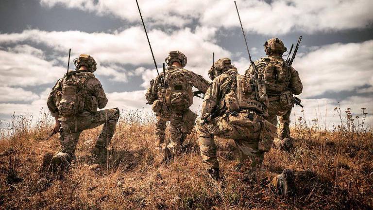 Tropas de asalto del Ejército estadounidense.