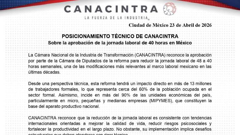 Industriales piden incentivos fiscales para reducir la jornada laboral a 40 horas
