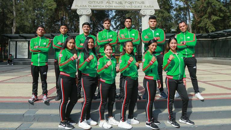 La Selección Mexicana de Boxeo que compite en Brasil.
