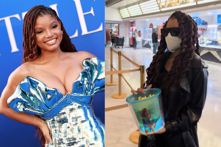 Halle Bailey fue a ver ‘La Sirenita’ y no la reconocieron