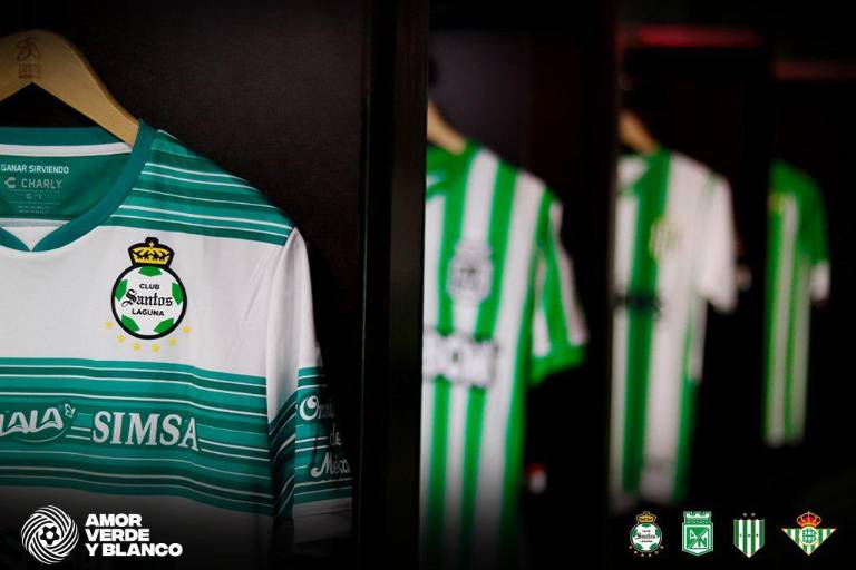 Santos Laguna forma alianza Amor Verde y Blanco junto al Betis, Atlético Nacional y Banfield