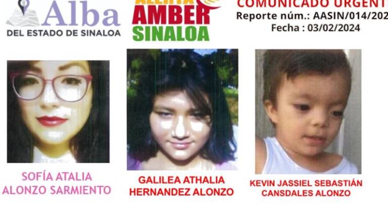 Reportan desaparición de mujer y sus dos hijos en Culiacán