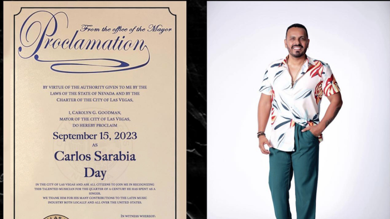 Declaran este 15 de septiembre Día de Carlos Sarabia en Las Vegas.