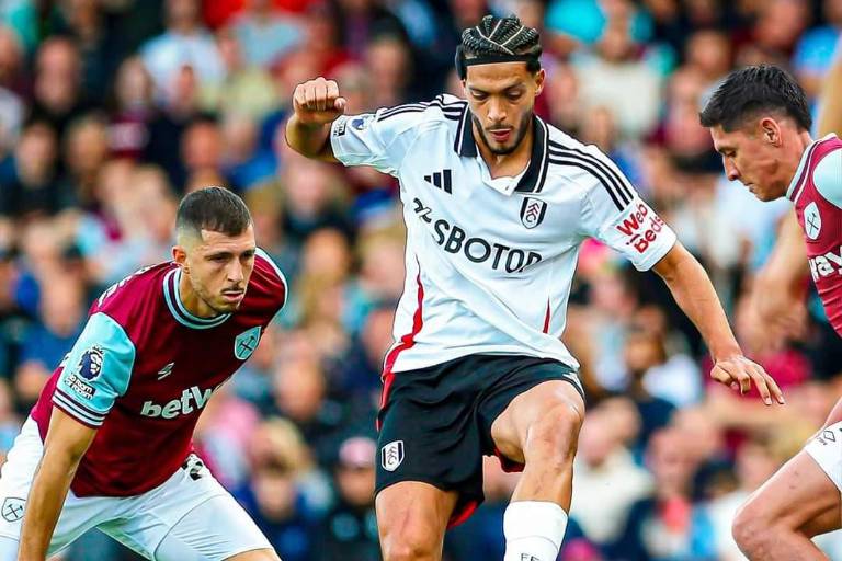 Raúl Jiménez marcó en el empate del Fulham ante West Ham en Premier League