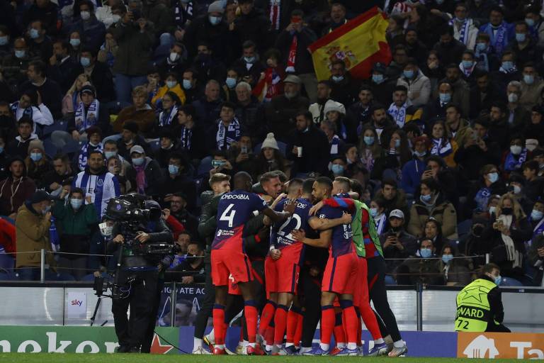 Atlético de Madrid golea al Porto en Portugal y avanza a los ‘octavos’ de la Champions League
