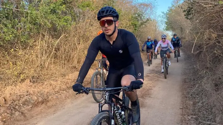 Los ciclistas acudieron en buen número a la Rodada Masiva MTB.
