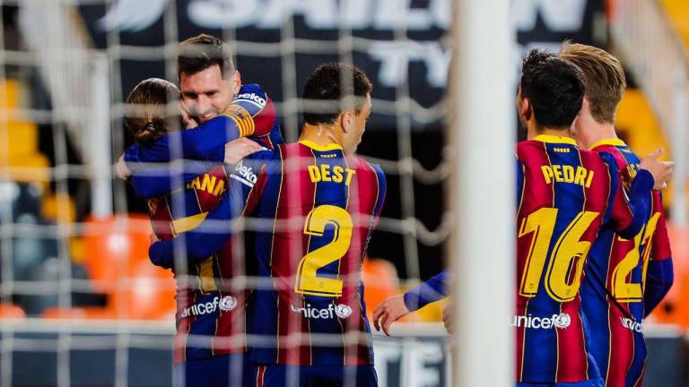 Lionel Messi sostiene al Barcelona en LaLiga