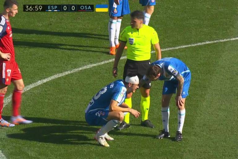 César Montes sale lesionado en empate del Espanyol