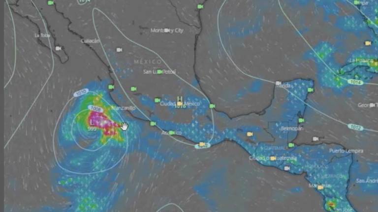 Entre lunes y martes se podría formar ciclón en costas del sur de Sinaloa, Nayarit y Jalisco, informa Espinosa Luna