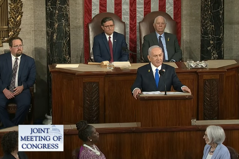 Netanyahu acude al Capitolio y agradece el apoyo de Estados Unidos