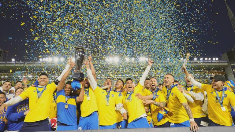 Boca Juniors celebra su campeonato.