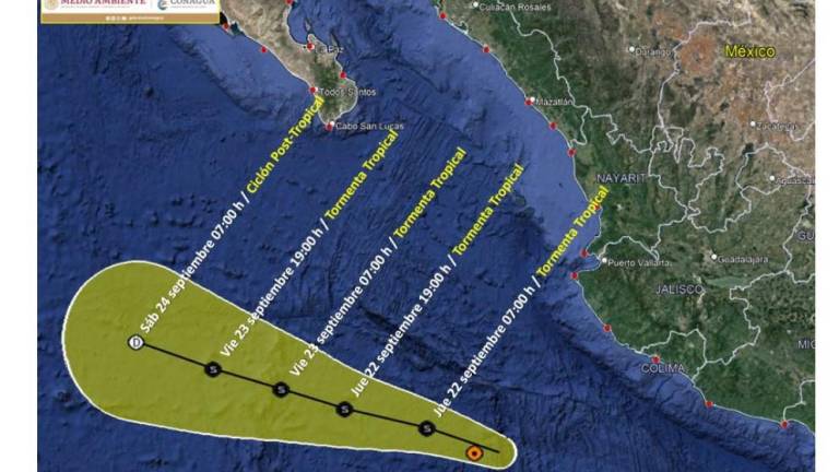 Se forma tormenta tropical ‘Newton’ al suroeste de Manzanillo, Colima