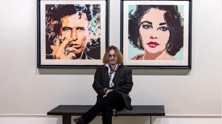 Johnny Depp conquista el arte, vendiendo sus obras en más de 72 millones de pesos.
