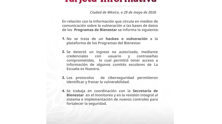 El acceso ocurrió mediante credenciales con usuario y contraseñas comprometidas, lo cual permitió tener acceso a información de algunos comités escolares.