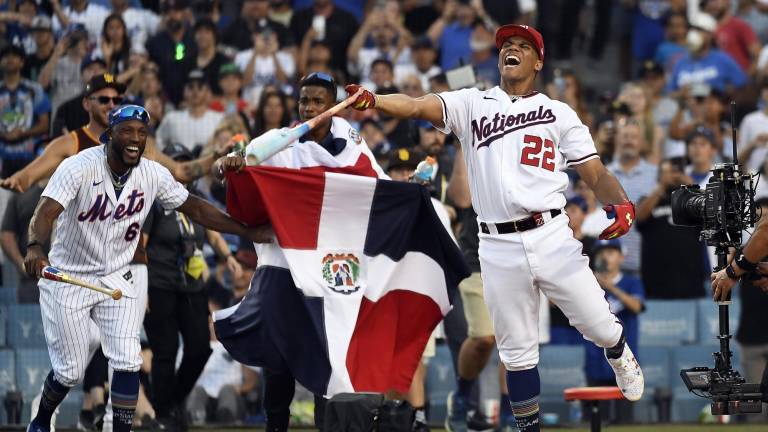 Juan Soto celebra su triunfo.
