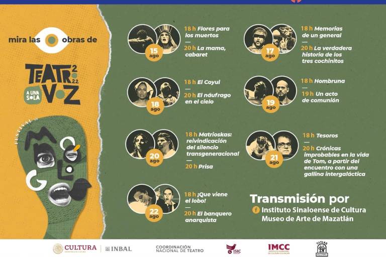 Las 14 obras del Festival de Monólogos están disponibles en línea esta semana
