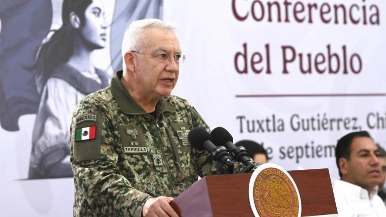 El Secretario de la Defensa Nacional, Ricardo Trevilla Trejo, informó que son 800 militares que participan en operaciones conjuntas de Estados Unidos en la frontera.