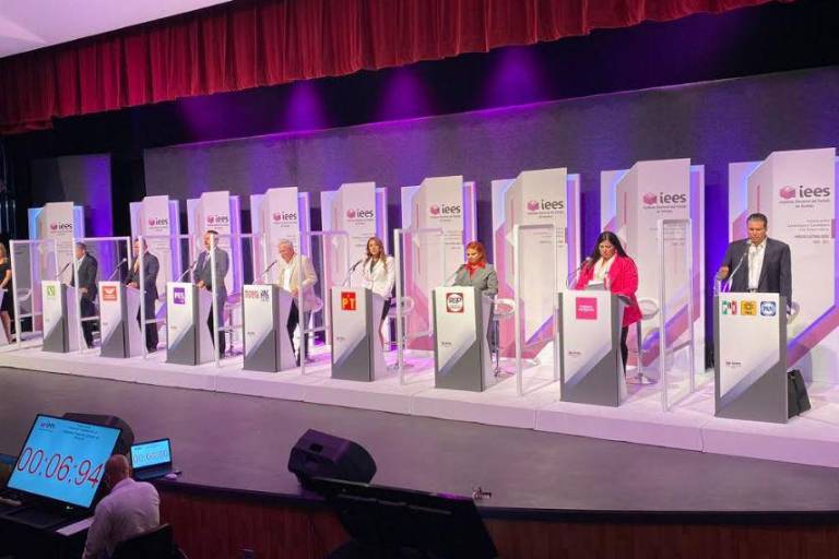 Opacan ataques las propuestas en primer debate de candidatos por la Gubernatura de Sinaloa