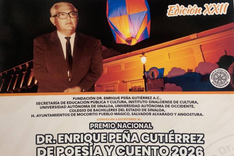 Invitan a participar en el Premio Enrique Peña Gutiérrez de Poesía y Cuento