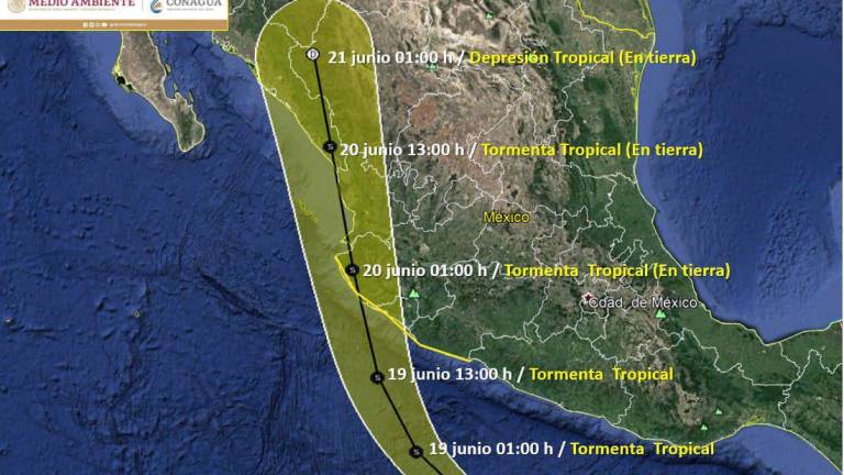 Impactará tormenta tropical ‘Dolores’ directamente en Sinaloa, prevé Protección Civil
