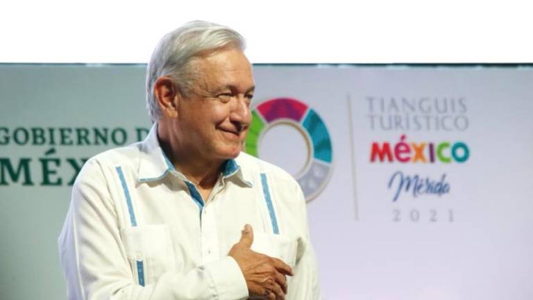 El Presidente Andrés Manuel López Obrador inaugura el Tianguis Turístico 2021 en Mérida, Yucatán.