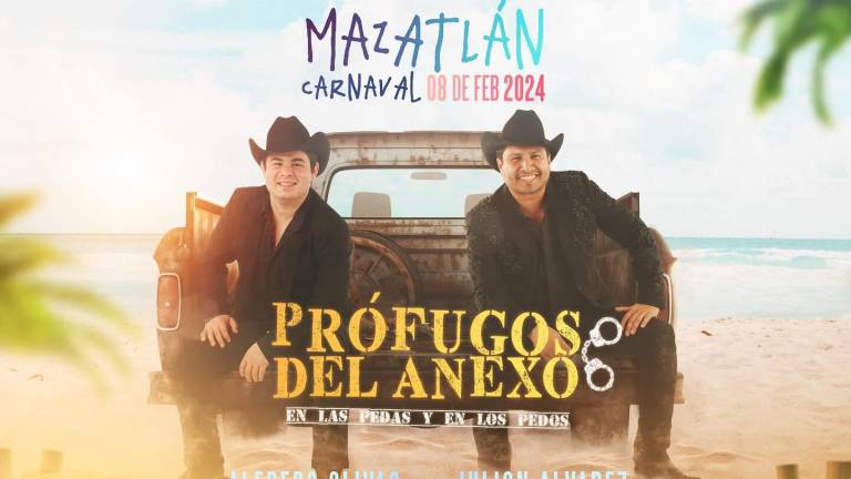 Arranca venta de boletos de ‘Prófugos del Anexo 2024’ de Julión Álvarez y Alfredo Olivas en Mazatlán