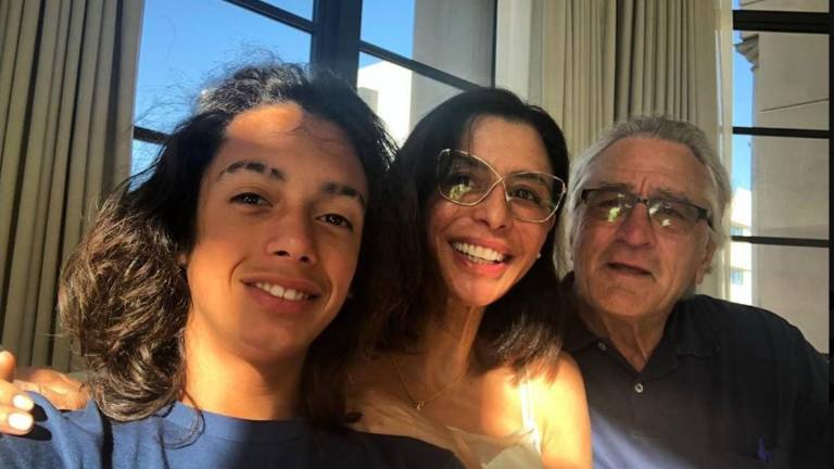 Drena, Leandro y Robert de Niro.