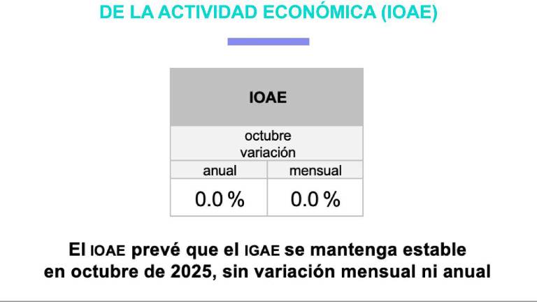 Reporte sobre la actividad económica del Inegi.