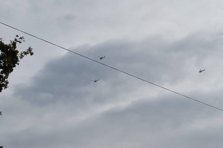 Sobrevuelan helicópteros en diferentes puntos de Culiacán