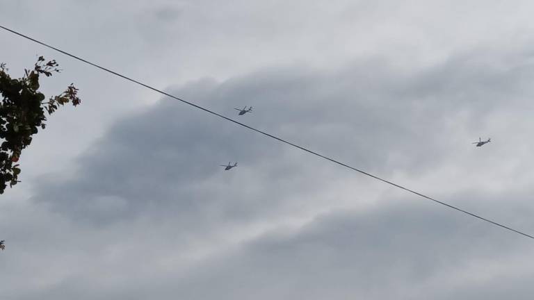 Sobrevuelan helicópteros en diferentes puntos de Culiacán