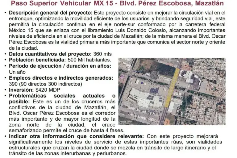 Construcción de nuevo puente vehicular en Mazatlán está en licitación: Rocha Moya