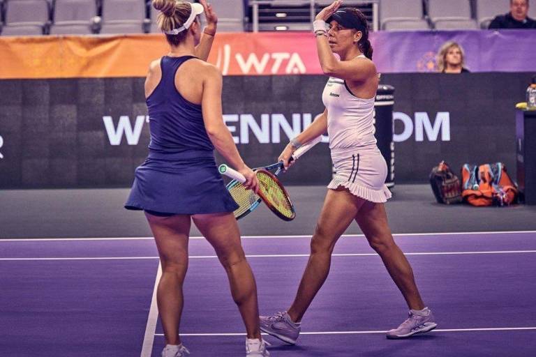 Giuliana Olmos, la primera mexicana en ganar un partido del WTA Finals