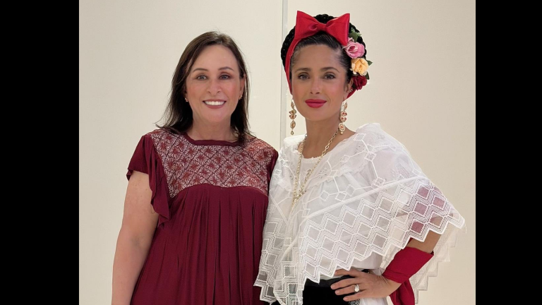 Salma Hayek visita Veracruz junto a la Gobernadora Nahle García.