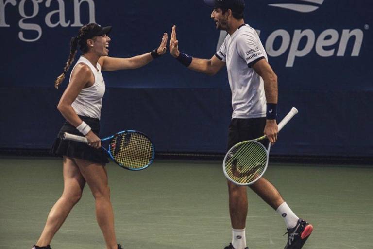 Giuliana Olmos pasa a la segunda ronda del Dobles Mixtos en Australia