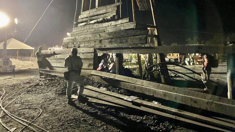 Operaciones de rescate en la mina de carbón de Sabinas, Coahuila.