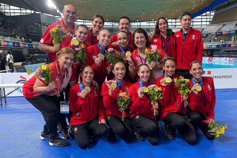 Equipo mexicano se lleva su segundo oro en Copa Mundial de natación artística