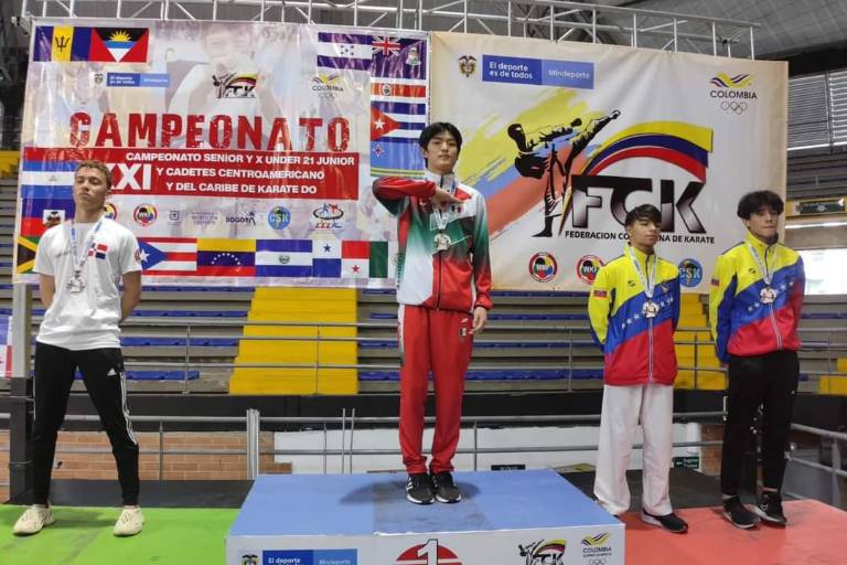 Karatecas mazatlecos conquistan tres medallas en Centroamericano, en Colombia