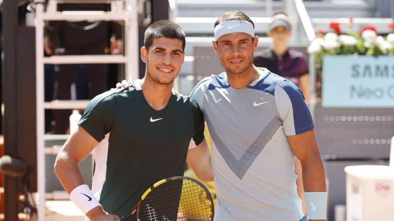 Carlos Alcaraz y Rafael Nadal son los dos mejores tenistas en el ranking de la ATP a partir de este lunes.