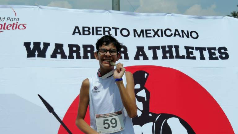 Mazatlecos inician cosecha de medallas en Abierto Warriors de Para Atletismo