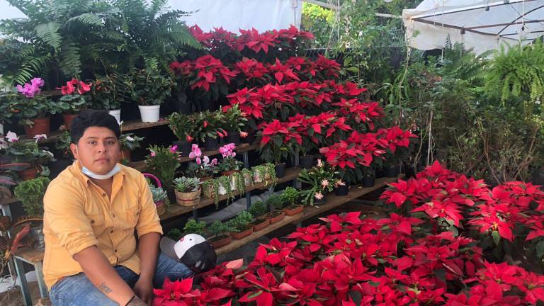 Ángel Santos cuenta con un invernadero familiar en su natal Xochimilco, Estado de México.