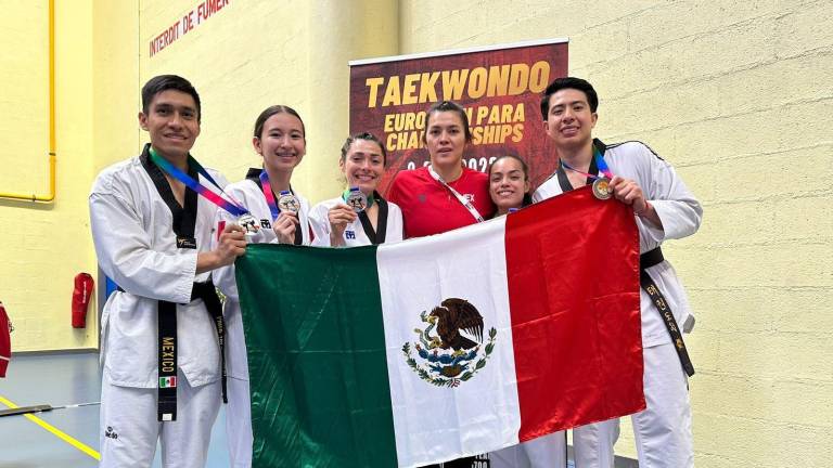 Parataekwondo regresa con 21 medallas de gira por Europa y Oceanía