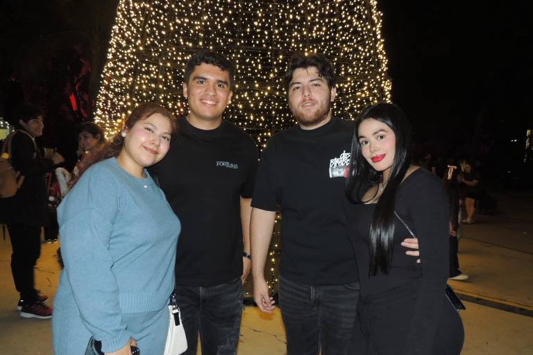 Disfrutan familias la Navidad rodeados de luz