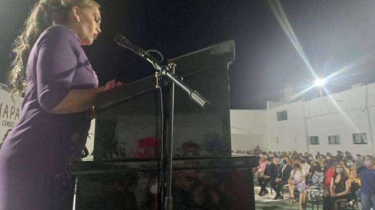 Alcaldesa Blanca Esthela García Sánchez.