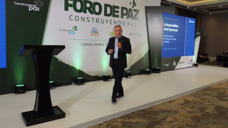 José Ernesto López Ceniceros durante el Foro de Paz 2026