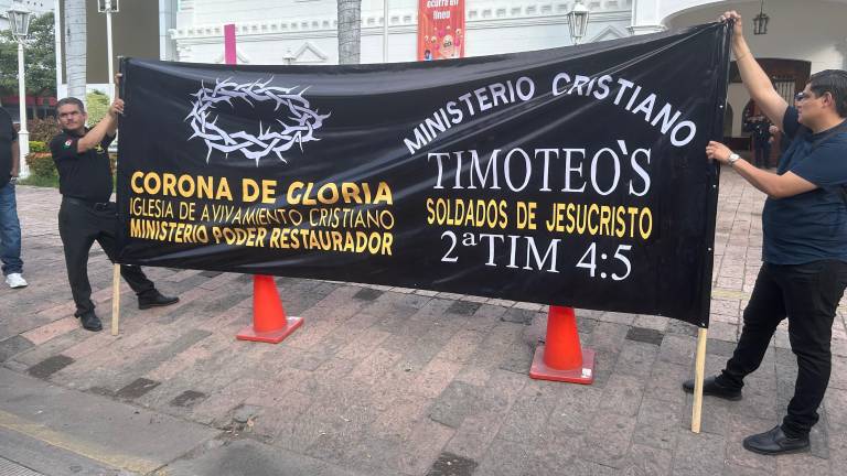 El ministerio cristiano Timoteo’s encabezó la 24 Marcha por la Vida y Contra las Adicciones, realizada este sábado en Culiacán.