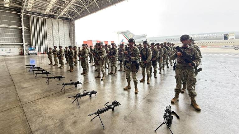 Elementos del Ejército llegaron a Sinaloa para reforzar las tareas de seguridad.