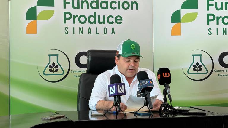 Jesús Alberto Rojo Plascencia, presidente de Caades, da un informe preliminar de los resultados de la Expo Agro Sinaloa 2026.