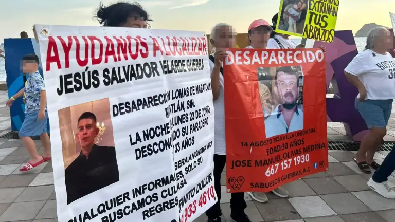 Familiares de desaparecidos esperan visibilizar los casos registrados en Mazatlán y presionar por acciones efectivas durante la visita presidencial de este sábado.